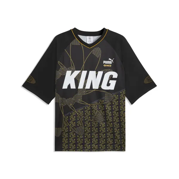 PUMA PUMA Dres 'King'  tamo žuta / tamo siva / crna / bijela