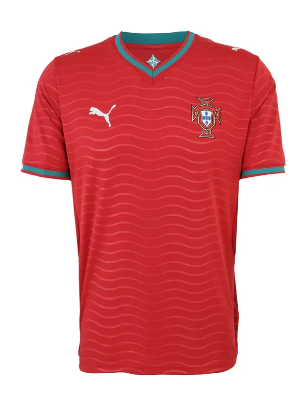PUMA PUMA Dres 'Portugal 2026'  smaragdno zelena / vatreno crvena / svijetlocrvena / bijela