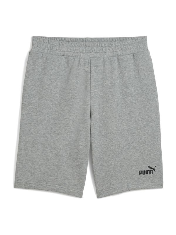 PUMA PUMA Hlače 'ESS No. 1'  siva melange / crna