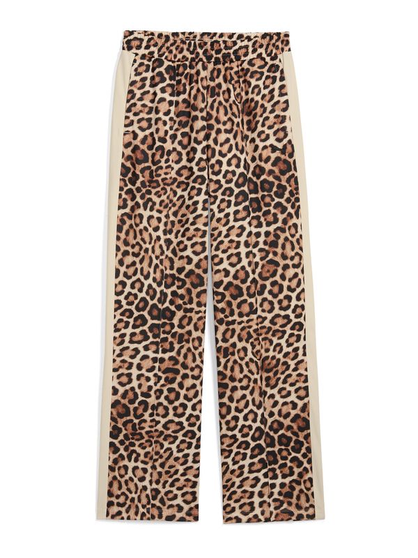 PUMA PUMA Hlače 'T7'  bež / smeđa / crna