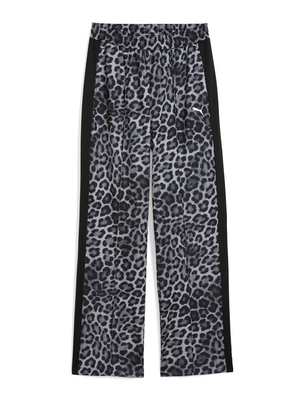 PUMA PUMA Hlače 'T7'  siva / tamo siva / crna