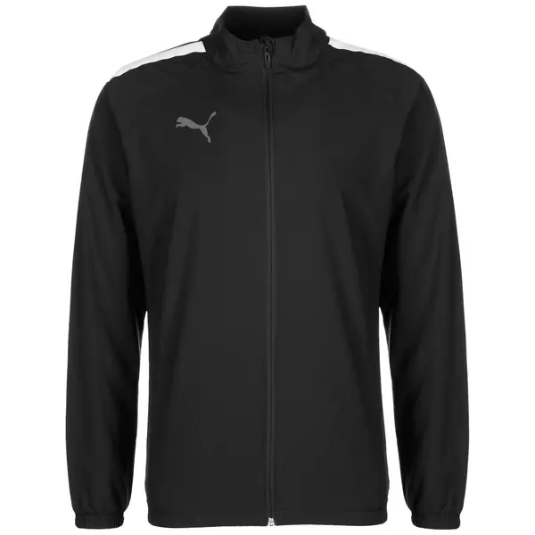 PUMA PUMA Jakna za vježbanje 'TeamLiga'  siva / crna / bijela