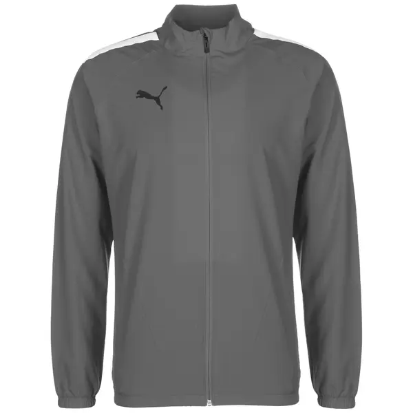 PUMA PUMA Jakna za vježbanje 'TeamLiga'  siva / crna / bijela