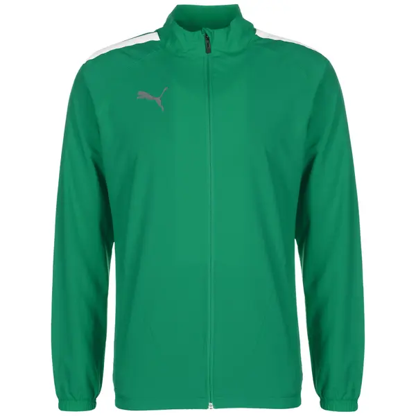 PUMA PUMA Jakna za vježbanje 'TeamLiga'  siva / zelena / bijela