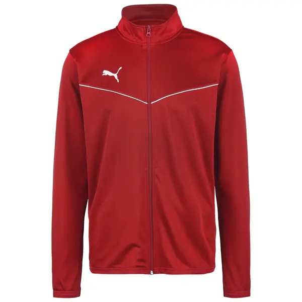 PUMA PUMA Jakna za vježbanje 'TeamRise'  crvena / bijela