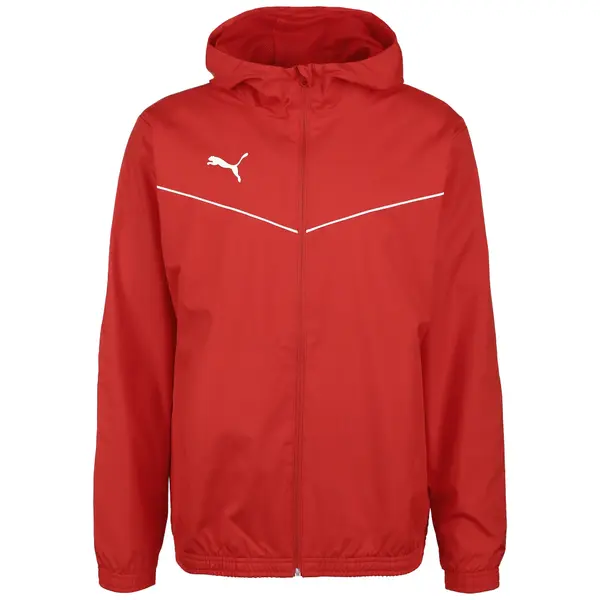 PUMA PUMA Jakna za vježbanje 'Teamrise'  crvena / bijela