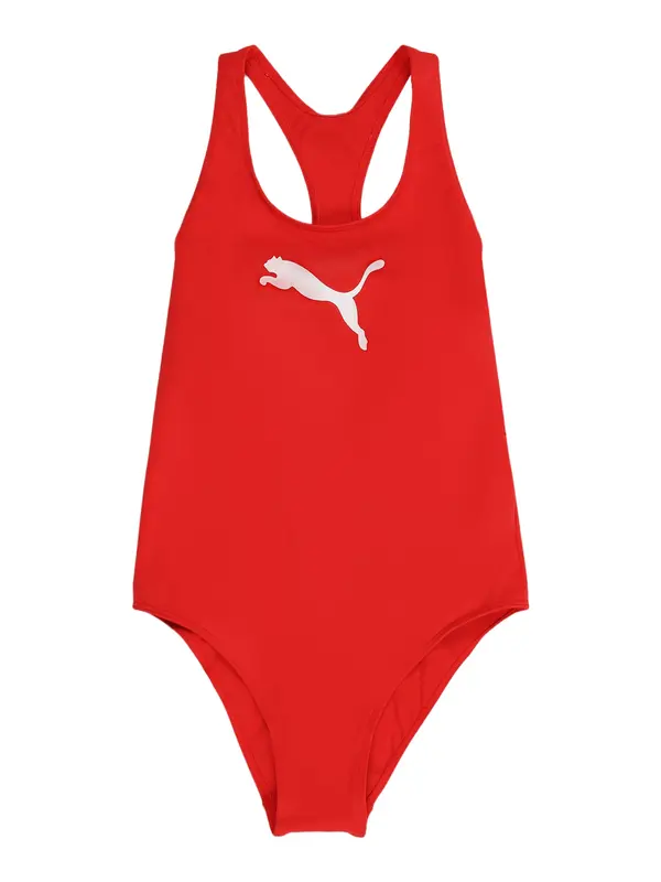 PUMA PUMA Jednodijelni kupaći kostim  crvena / bijela
