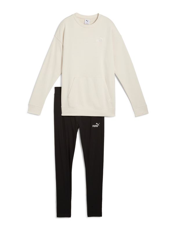 PUMA PUMA Jogging komplet  crna / bijela / prljavo bijela