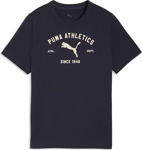 PUMA PUMA Majica 'Class'  tamno plava / bijela