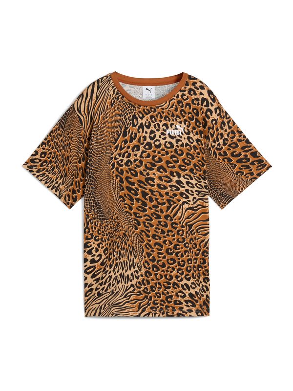 PUMA PUMA Majica 'ESS'  bež / crna / prljavo bijela