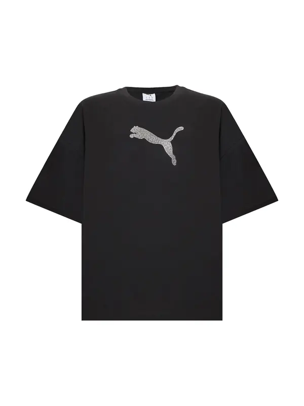PUMA PUMA Majica 'ESS'  crna / prozirna