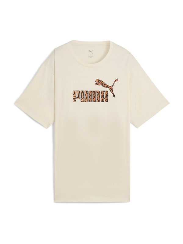 PUMA PUMA Majica 'ESS'  konjak / crna / vuneno bijela