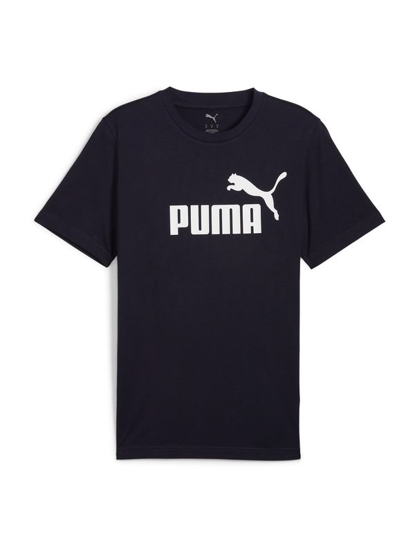 PUMA PUMA Majica 'ESS No. 1'  noćno plava / bijela