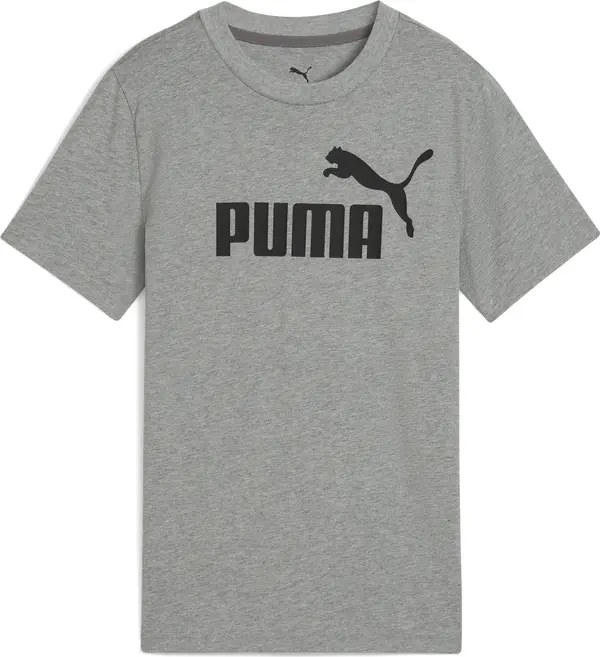 PUMA PUMA Majica 'ESS No. 1'  siva melange / crna