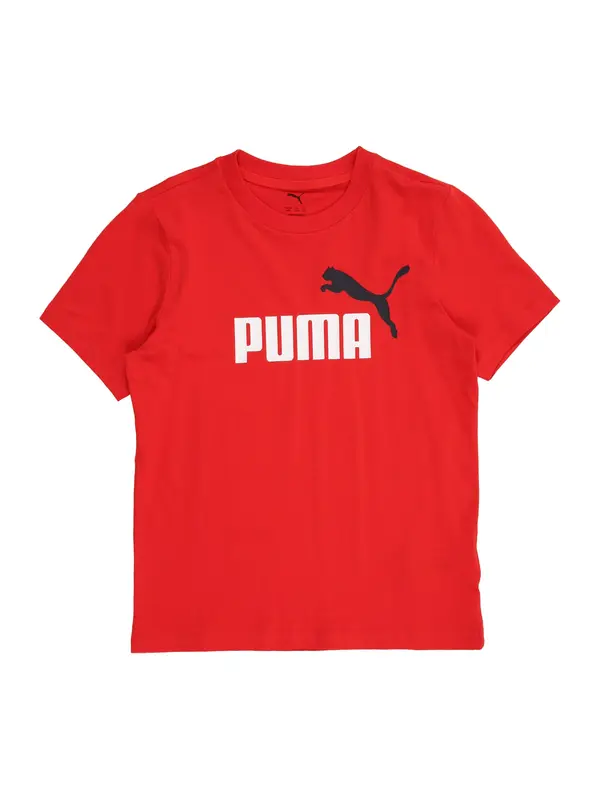 PUMA PUMA Majica 'Essentials No. 1'  crvena / crna / bijela