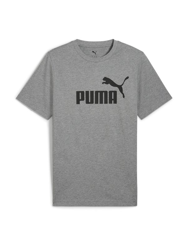 PUMA PUMA Majica 'Essentials No. 1'  tamo siva / crna