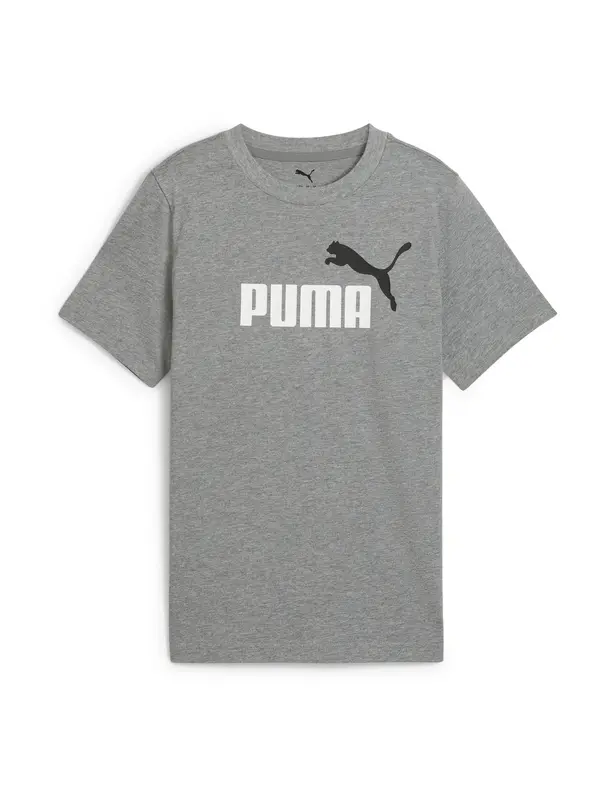 PUMA PUMA Majica 'Essentials No.1'  siva melange / crna / bijela
