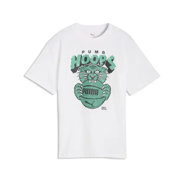 PUMA PUMA Majica 'Flagrant Foul'  žad / crna / bijela