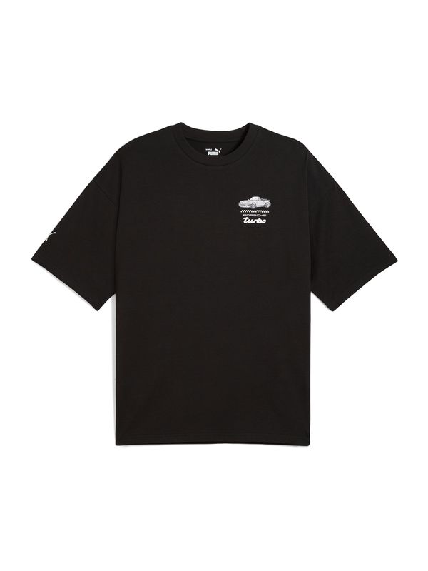 PUMA PUMA Majica 'Porsche Legacy'  bazalt siva / svijetlosiva / crna / bijela