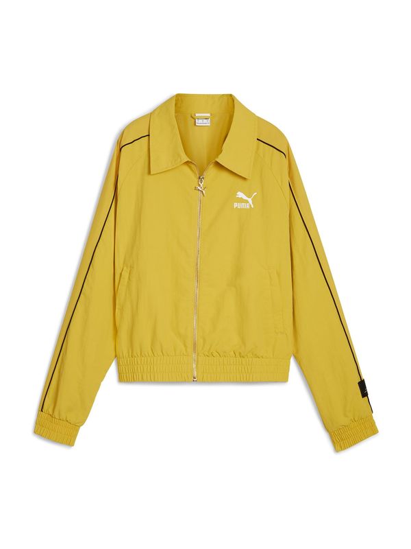 PUMA PUMA Prijelazna jakna 'T7 PLAY.PARIS'  žuta / crna / bijela