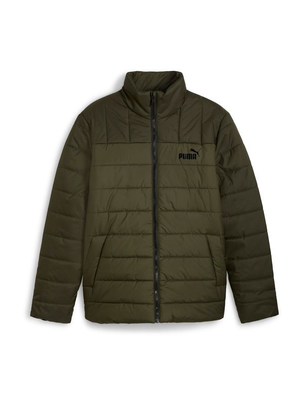 PUMA PUMA Sportska jakna 'ESS+'  maslinasta / crna