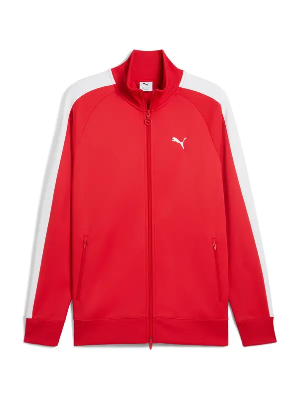 PUMA PUMA Sportska jakna 'T7 ALWAYS ON'  crvena / bijela