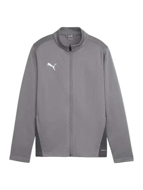 PUMA PUMA Sportska jakna 'TeamGoal'  siva / tamo siva / bijela