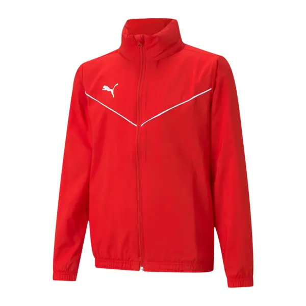 PUMA PUMA Sportska jakna 'TeamRise'  crvena / bijela