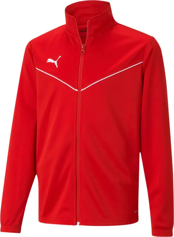 PUMA PUMA Sportska jakna 'TeamRise'  crvena / bijela