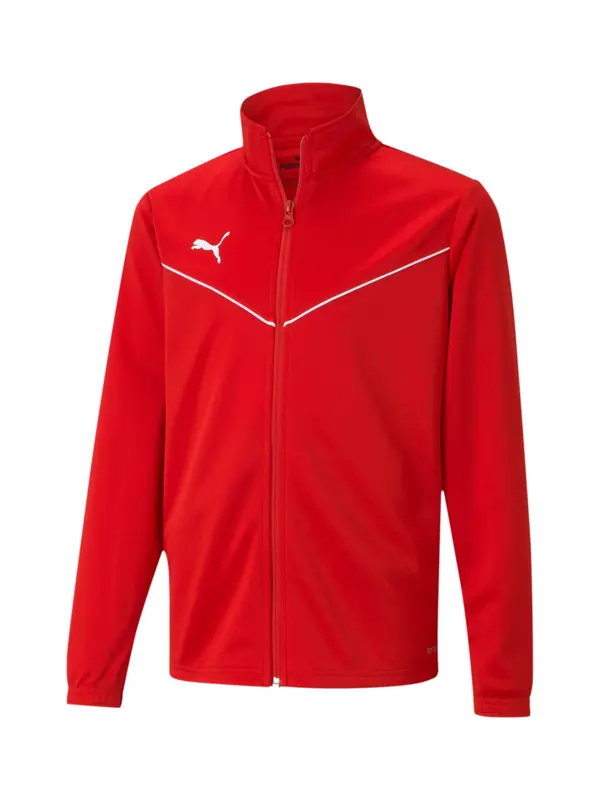 PUMA PUMA Sportska jakna 'TeamRise'  crvena / bijela
