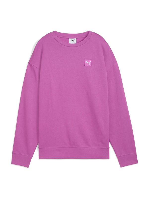 PUMA PUMA Sportska sweater majica 'Ess Elevated'  sivkasto ljubičasta (mauve) / bijela