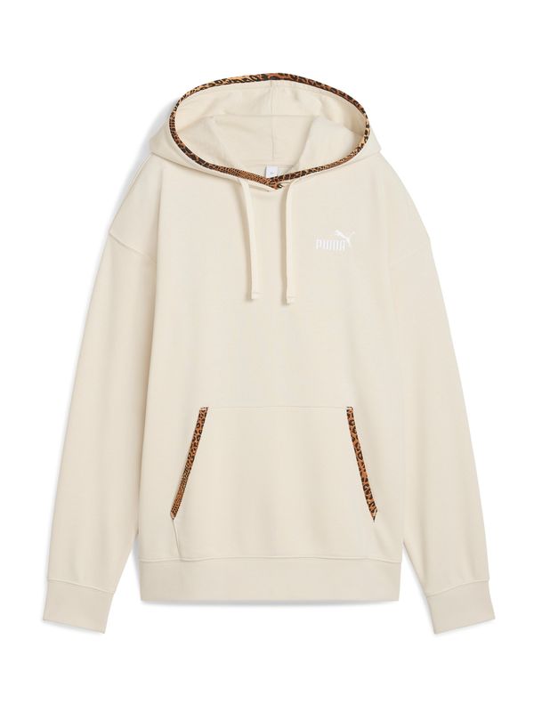 PUMA PUMA Sportska sweater majica 'ESS'  konjak / crna / bijela / bijela