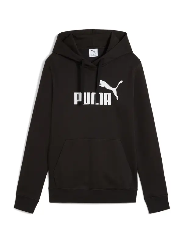 PUMA PUMA Sportska sweater majica 'ESS No. 1'  crna / bijela