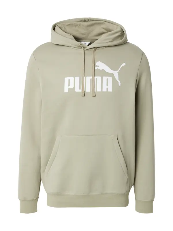 PUMA PUMA Sportska sweater majica 'ESS No. 1'  kaki / bijela