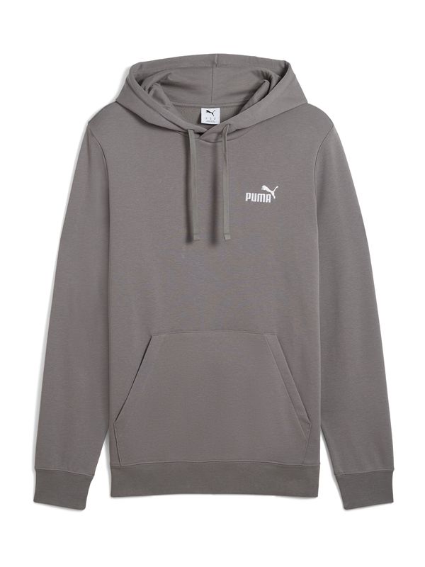 PUMA PUMA Sportska sweater majica 'ESS Small No. 1'  tamo siva / bijela