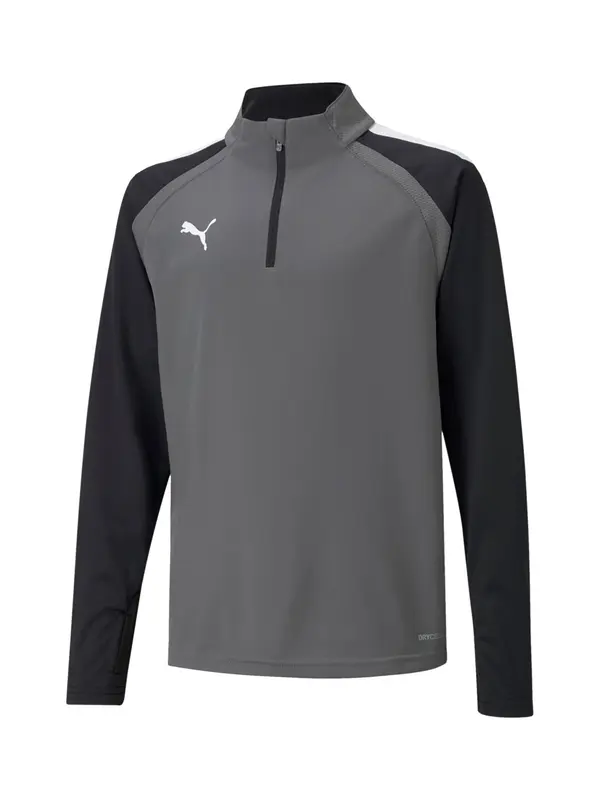 PUMA PUMA Sportska sweater majica 'Liga'  siva / crna / bijela