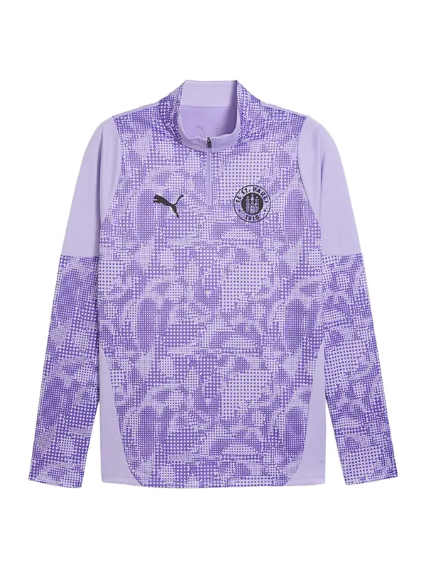 PUMA PUMA Sportska sweater majica  ljubičasta / sivkasto ljubičasta (mauve) / crna