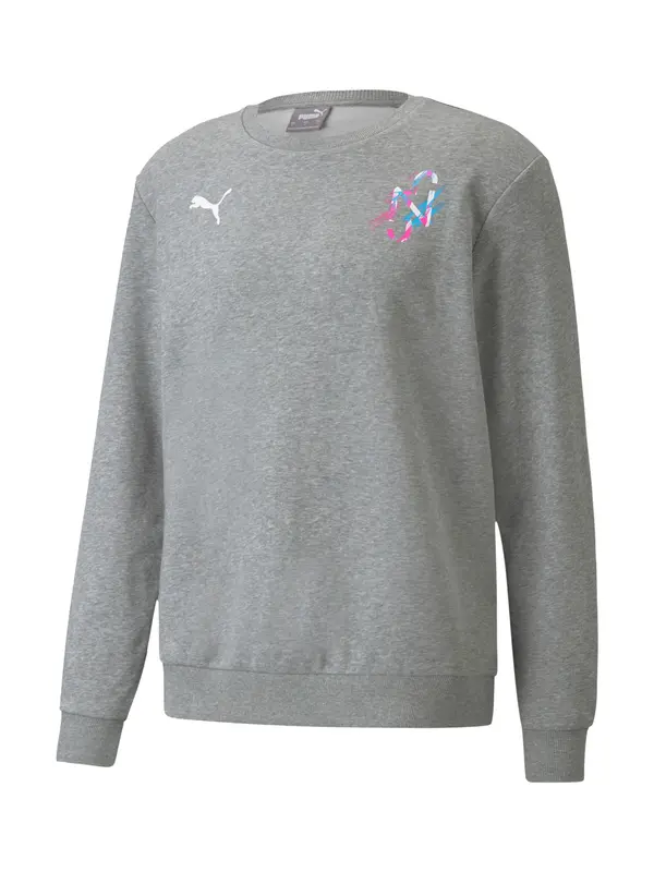 PUMA PUMA Sportska sweater majica 'Neymar'  cijan plava / siva melange / roza / bijela