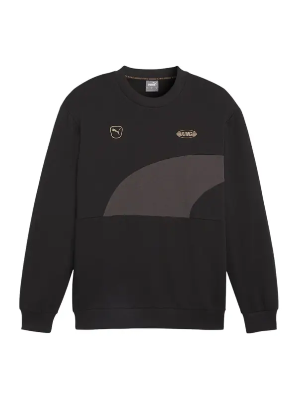 PUMA PUMA Sportska sweater majica  tamo siva / crna