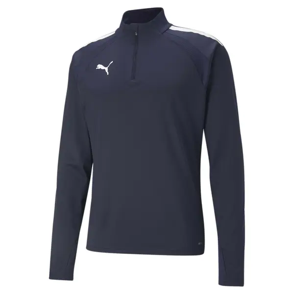 PUMA PUMA Sportska sweater majica 'Team Liga'  morsko plava / bijela