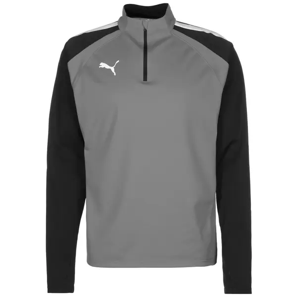 PUMA PUMA Sportska sweater majica 'Team Liga'  tamo siva / crna / bijela