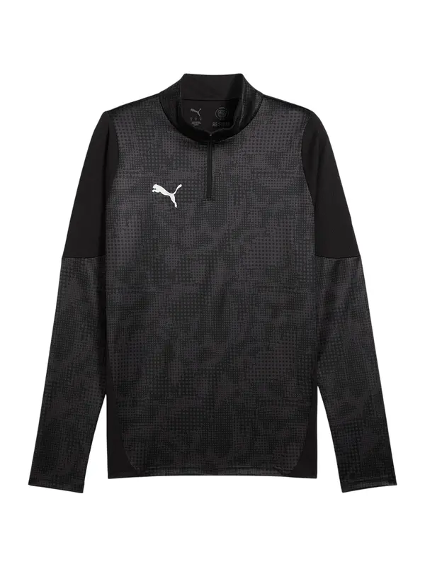 PUMA PUMA Sportska sweater majica 'TeamCup'  siva / crna / bijela