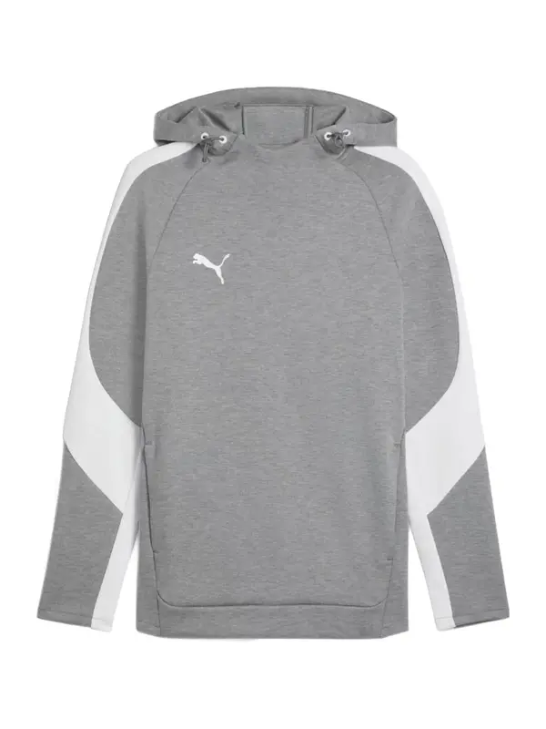 PUMA PUMA Sportska sweater majica 'TeamEVOSTRIPE'  siva / svijetlosiva