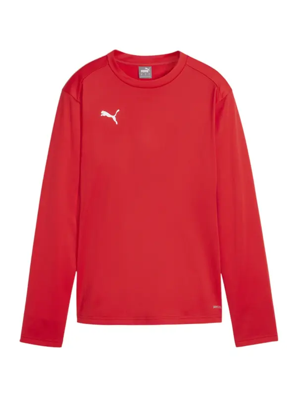 PUMA PUMA Sportska sweater majica 'TeamGoal'  crvena / bijela