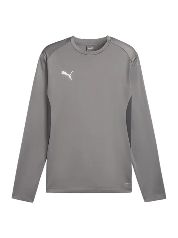 PUMA PUMA Sportska sweater majica 'TeamGoal'  siva / bijela