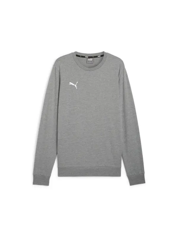 PUMA PUMA Sportska sweater majica 'TeamGoal'  siva / bijela