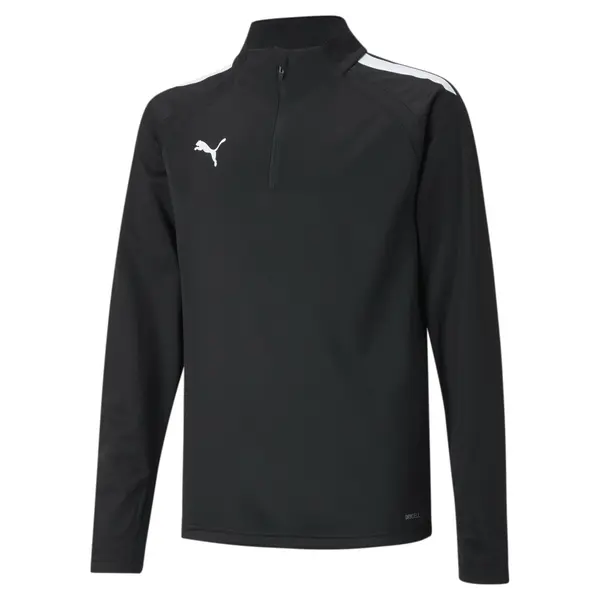 PUMA PUMA Sportska sweater majica 'TeamLiga 14'  crna / bijela