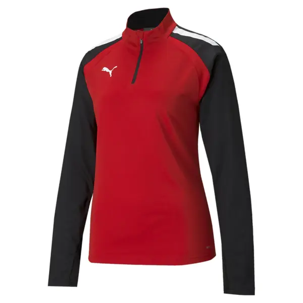 PUMA PUMA Sportska sweater majica 'TeamLIGA'  crvena / crna / bijela