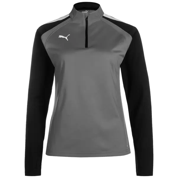 PUMA PUMA Sportska sweater majica 'TeamLiga'  siva / crna