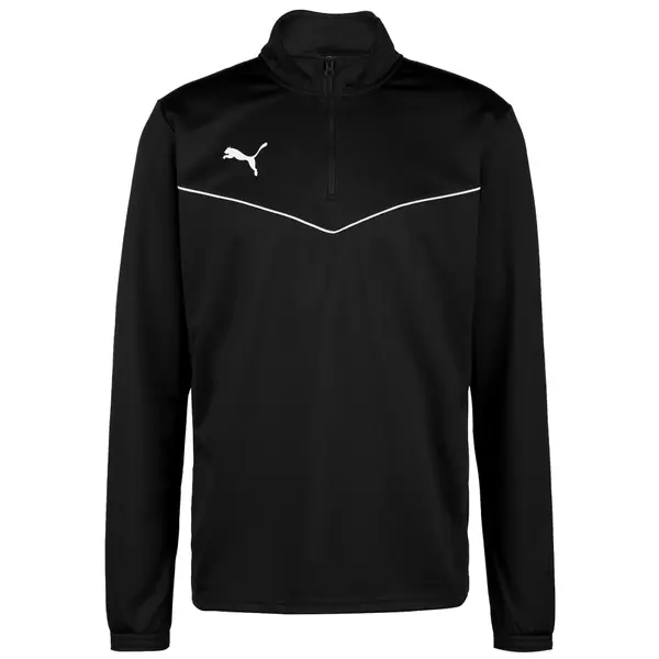 PUMA PUMA Sportska sweater majica 'TeamRise'  crna / bijela